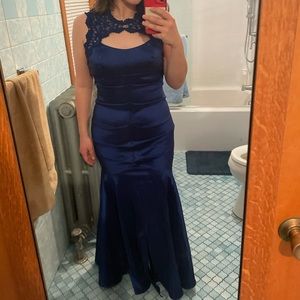 Royal Blue Mermaid Style Prom Dress